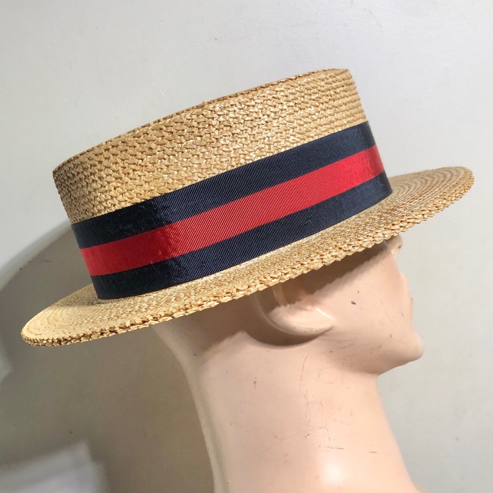 Austin Reed Straw Boater Hat - Picture 5 of 12